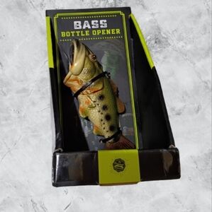 💙 3 For $12 NIB Bass Fish Bottle Opener Feathers Day Gift
